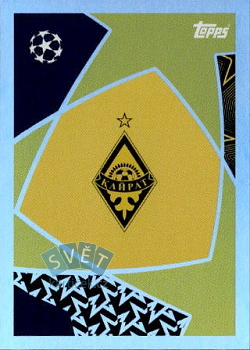 Logo Kairat Almaty samolepka Topps UEFA Champions League 2025/26  #504
