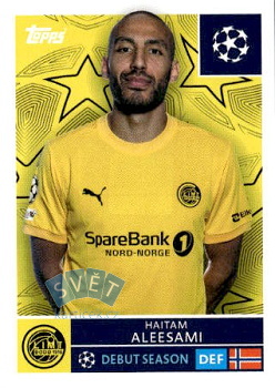 Haitam Aleesami FK Bodo/Glimt samolepka Topps UEFA Champions League 2025/26  #522