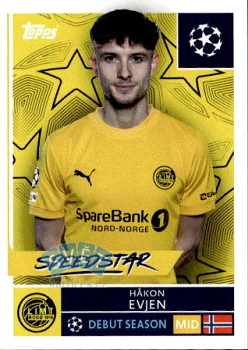 Hakon Evjen FK Bodo/Glimt samolepka Topps UEFA Champions League 2025/26  #523
