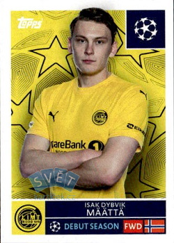 Isak Dybvik Maatta FK Bodo/Glimt samolepka Topps UEFA Champions League 2025/26  #526