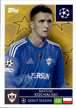 Mateusz Kochalski Qarabag FK samolepka Topps UEFA Champions League 2025/26  #542