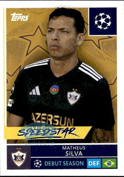 Matheus Silva Qarabag FK samolepka Topps UEFA Champions League 2025/26  #543