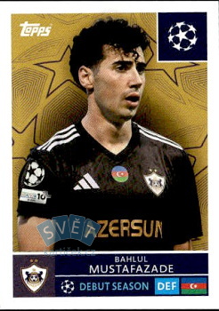 Bahlul Mustafazade Qarabag FK samolepka Topps UEFA Champions League 2025/26  #544