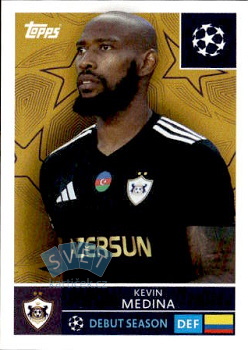 Kevin Medina Qarabag FK samolepka Topps UEFA Champions League 2025/26  #545