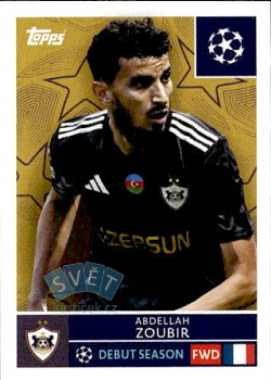 Abdellah Zoubir SL Benfica samolepka Topps UEFA Champions League 2025/26  #551