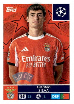 Antonio Silva SL Benfica samolepka Topps UEFA Champions League 2025/26  #556