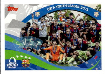 UEFA Youth League 2025 Winner FC Barcelona samolepka Topps UEFA Champions League 2025/26  #565