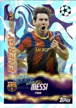 Lionel Messi Chelsea samolepka Topps UEFA Champions League 2025/26 Energy Legend #568
