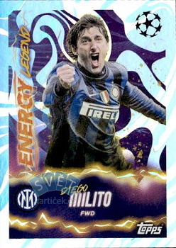 Diego Milito A.C. Milan samolepka Topps UEFA Champions League 2025/26 Energy Legend #572