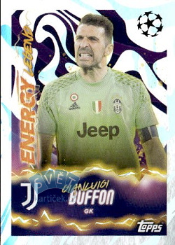 Gianluigi Buffon AFC Ajax samolepka Topps UEFA Champions League 2025/26 Energy Legend #574