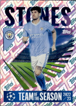 John Stones Manchester City samolepka Topps UEFA Champions League 2023/24 2022/23 UCL Team of the Season #9