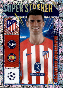 Alvaro Morata Atletico Madrid samolepka Topps UEFA Champions League 2023/24 Super Striker #79