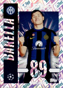 Nicolo Barella Internazionale Milano samolepka Topps UEFA Champions League 2023/24 Impact #179