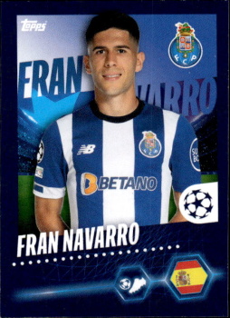 Fran Navarro FC Porto samolepka Topps UEFA Champions League 2023/24 #192