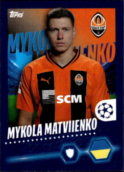 Mykola Matviyenko Shakhtar Donetsk samolepka Topps UEFA Champions League 2023/24 #222