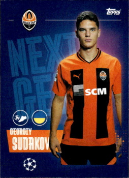 Georgiy Sudakov Shakhtar Donetsk samolepka Topps UEFA Champions League 2023/24 Next Gen #235