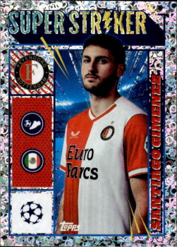 Santiago Gimenez Feyenoord samolepka Topps UEFA Champions League 2023/24 Super Striker #270