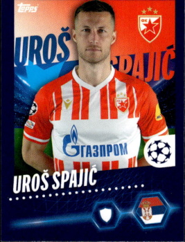 Uros Spajic Crvena Zvezda samolepka Topps UEFA Champions League 2023/24 #278