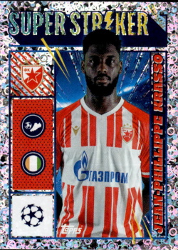 Jean-Phillippe Krasso Crvena Zvezda samolepka Topps UEFA Champions League 2023/24 Super Striker #291