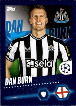 Dan Burn Newcastle United samolepka Topps UEFA Champions League 2023/24 #336