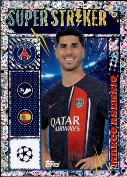 Marco Asensio Paris Saint-Germain samolepka Topps UEFA Champions League 2023/24 Super Striker #367