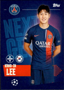 Kang-in Lee Paris Saint-Germain samolepka Topps UEFA Champions League 2023/24 Next Gen #368
