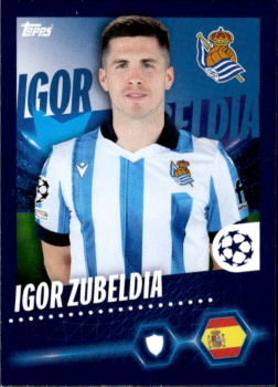 Igor Zubeldia Real Sociedad samolepka Topps UEFA Champions League 2023/24 #434