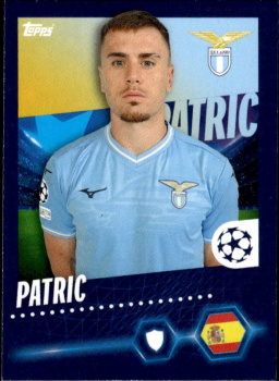 Patric Lazio Roma samolepka Topps UEFA Champions League 2023/24 #490