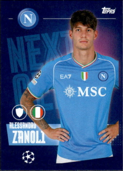 Alessandro Zanoli SSC Napoli samolepka Topps UEFA Champions League 2023/24 Next Gen #520