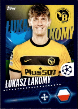 Lukasz Lakomy BSC Young Boys samolepka Topps UEFA Champions League 2023/24 #534