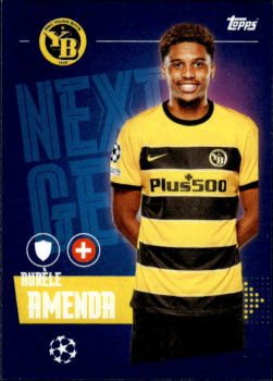 Aurele Amenda BSC Young Boys samolepka Topps UEFA Champions League 2023/24 Next Gen #539