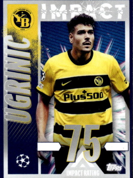 Filip Ugrinic BSC Young Boys samolepka Topps UEFA Champions League 2023/24 Impact #540