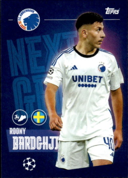 Roony Bardghji FC Kobenhavn samolepka Topps UEFA Champions League 2023/24 Next Gen #558
