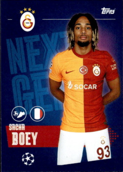 Sacha Boey Galatasaray AS samolepka Topps UEFA Champions League 2023/24 Next Gen #577