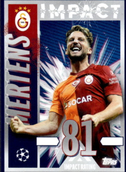 Dries Mertens Galatasaray AS samolepka Topps UEFA Champions League 2023/24 Impact #578
