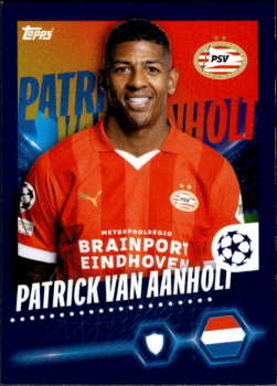 Patrick van Aanholt PSV Eindhoven samolepka Topps UEFA Champions League 2023/24 #586