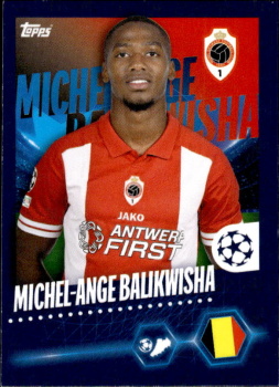 Michel-Ange Balikwisha Royal Antwerp FC samolepka Topps UEFA Champions League 2023/24 #611
