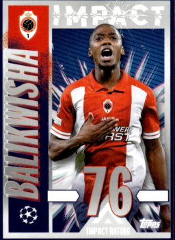 Michel-Ange Balikwisha Royal Antwerp FC samolepka Topps UEFA Champions League 2023/24 Impact #616