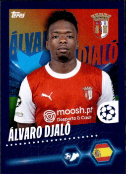 Alvaro Djalo SC Braga samolepka Topps UEFA Champions League 2023/24 #629