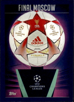 Final Moscow 2008 samolepka Topps UEFA Champions League 2023/24 UCL adidas Starball History #643