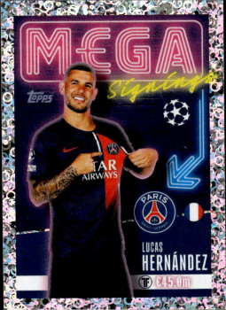 Lucas Hernandez Paris Saint-Germain samolepka Topps UEFA Champions League 2023/24 Mega Signings #720