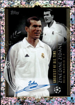 Zinedine Zidane Real Madrid samolepka Topps UEFA Champions League 2023/24 Vote for the G.O.A.T. #735
