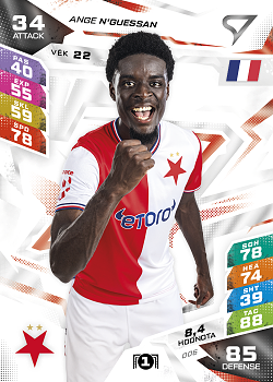 Ange N'Guessan Slavia Praha SportZoo Chance Liga TCG Duel 2026/27 #06