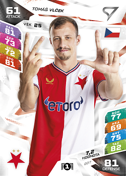 Tomas Vlcek Slavia Praha SportZoo Chance Liga TCG Duel 2026/27 #07