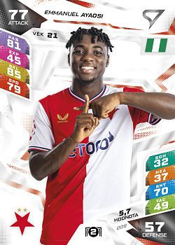 Emmanuel Ayaosi Slavia Praha SportZoo Chance Liga TCG Duel 2026/27 #09