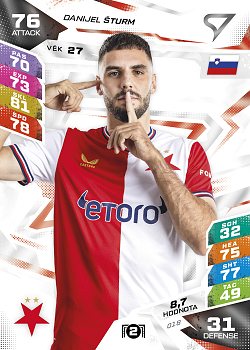 Danijel Sturm Slavia Praha SportZoo Chance Liga TCG Duel 2026/27 #18