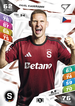 Pavel Kaderabek Sparta Praha SportZoo Chance Liga TCG Duel 2026/27 #21