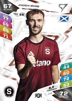 Andrew Irving Sparta Praha SportZoo Chance Liga TCG Duel 2026/27 #28