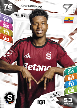 John Mercado Sparta Praha SportZoo Chance Liga TCG Duel 2026/27 #31