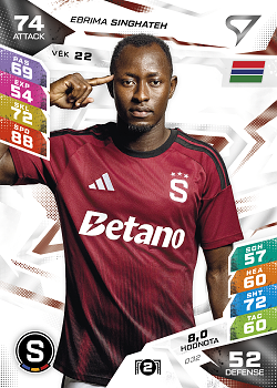 Ebrima Singhateh Sparta Praha SportZoo Chance Liga TCG Duel 2026/27 #32